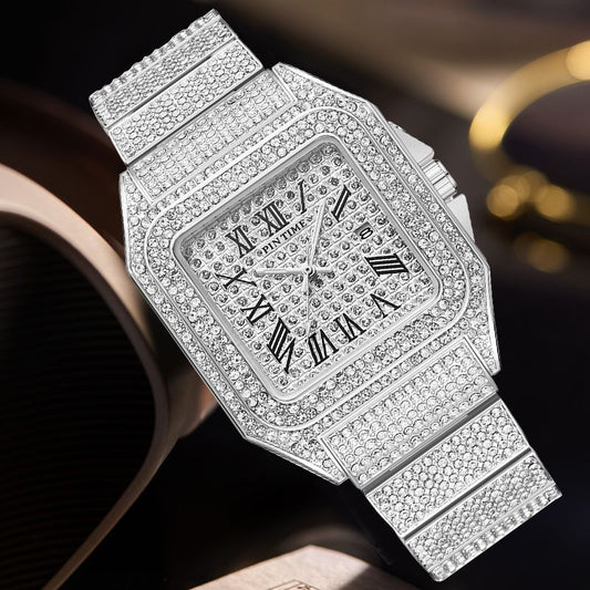 REGDXII Squared Diamond Quartz Watch