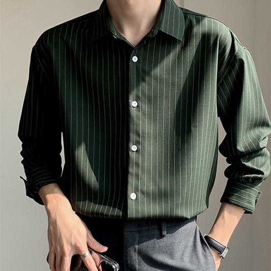 Regal-UnK Elegant Striped Shirt